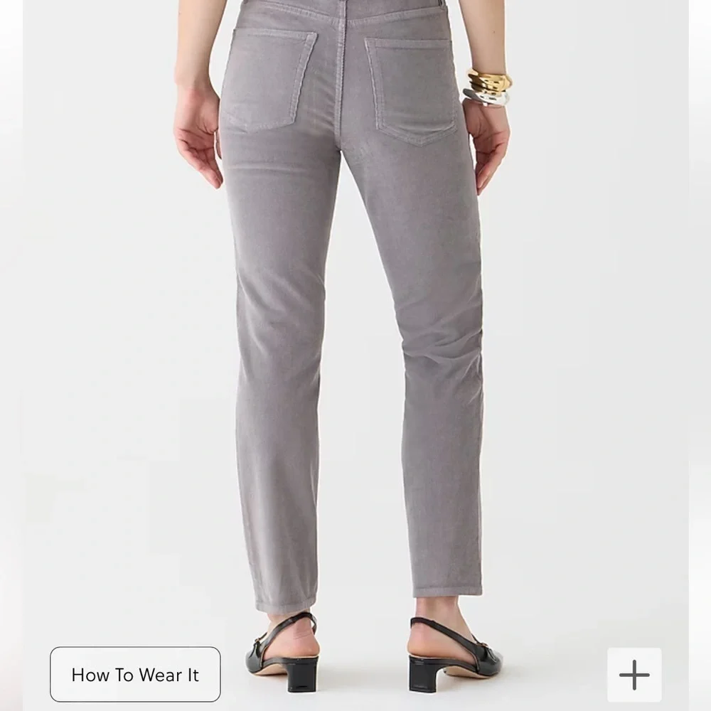 J crew vintage dove Vintage slim-straight corduroy pant